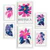 POSTER Set Mit 6 Florale Explosionen aus Rosen Größe A3 & A4 Weißer Rahmen - Weiß, Papier (29.7/1cm) - Nacnic