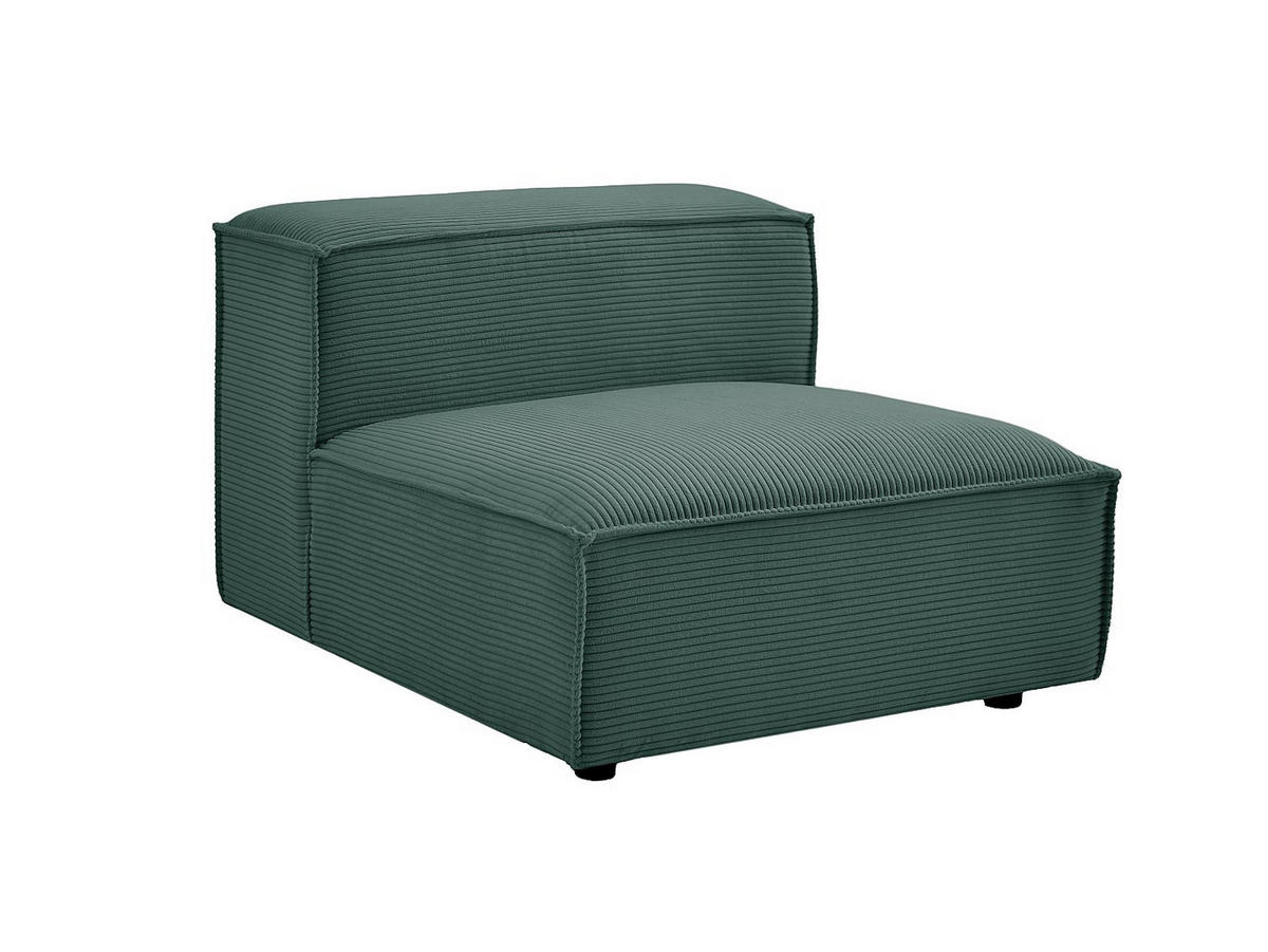SESSEL mit gerader Rückenlehne - 1 Person - samt - grün Ruzolo - Grün, Holz/Textil (90/67/105cm) - Vente-Unique