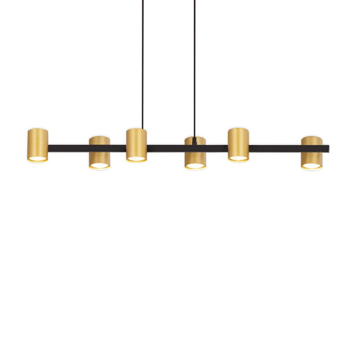 LED HÄNGELEUCHTE FRANZISKa II 85/12/155 cm - Goldfarben, Metall (85/12/155cm) - Nettlife
