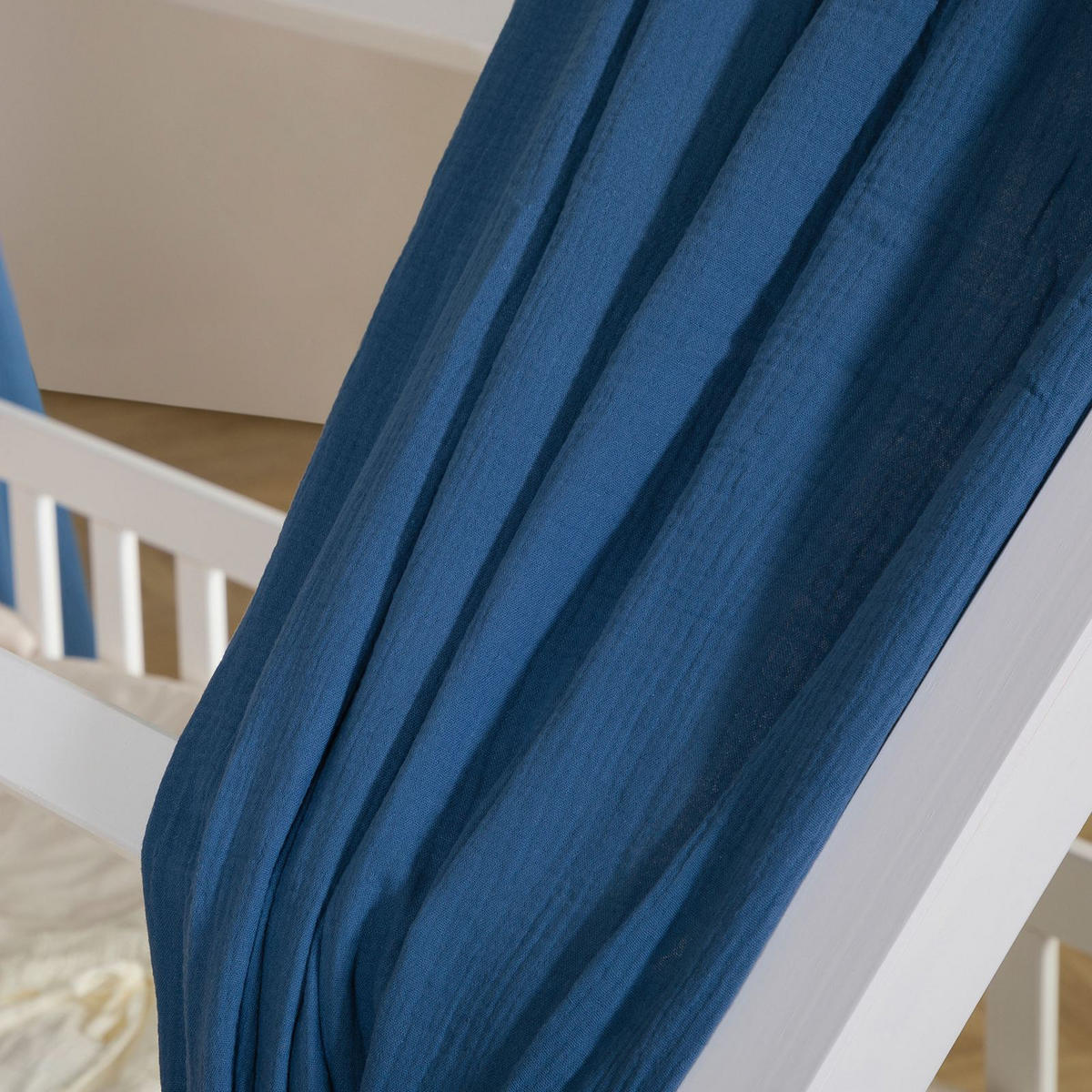 HAUSBETT-HIMMEL NENA dunkelblau - Dunkelblau, Textil - IDIMEX