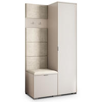 GARDEROBENSCHRANK LORI 95/181/51 cm Modern Kaschmir - Kaschmir, Holzwerkstoff (95/181/51cm) - MASSENO