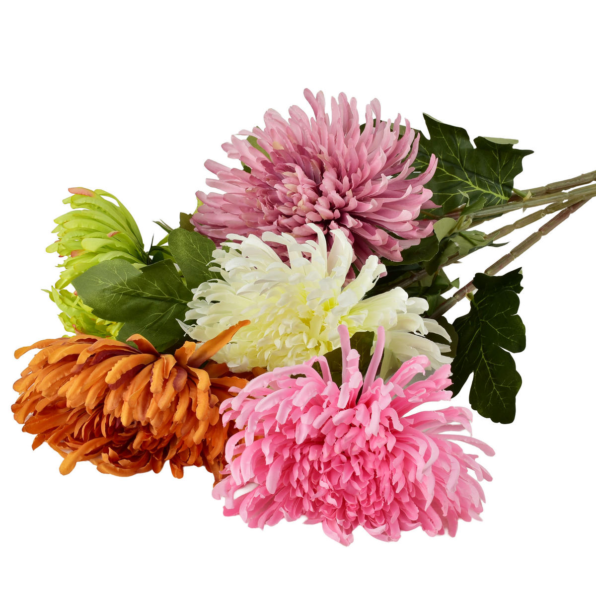 UMĚLÁ CHRYZANTÉMA, růžová, 75 cm - růžová, plast (75cm) - Mondex