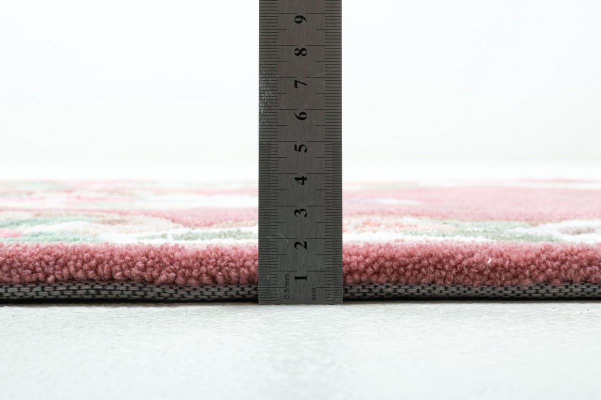 HANDTUFTTEPPICH Ming Bettumrandung 70x600 cm - Rosa, Textil (70/600cm) - THEKO