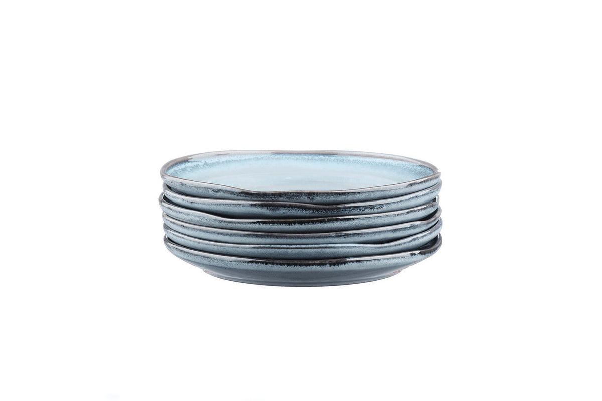 TELLER Genesis Ø20,5cm - 6er-Set - Meer - Blau, Keramik (20.5cm) - Björn