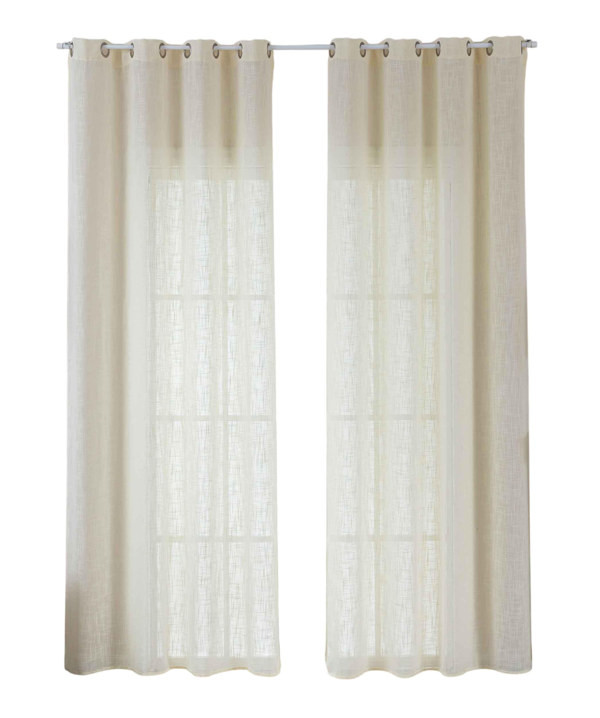 VORHANG 2ER SET SEOUL HxB 245x140 cm Creme - Creme, Textil (60/245cm) - Gardinenbox