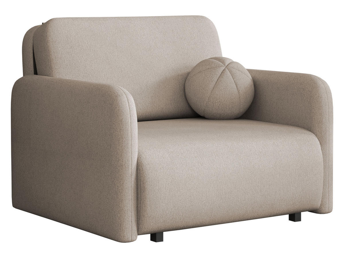 SCHLAFSOFA Viva Sun I - Schwarz/Cappuccino, Holz/Textil (100/85/103cm) - MIRJAN24