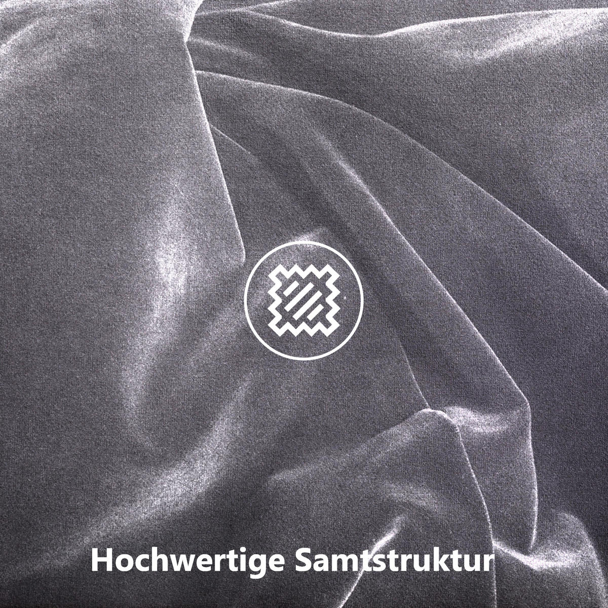 POLSTERBETT 140/200 cm in Grau Samt - Grau, Holz/Textil (140/200cm) - KOMHTOM