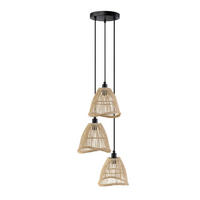 HÄNGELEUCHTE FELIA - Beige, Hängeleuchte - Beige, Kunststoff (33.5/33.5/225cm) - Home Deluxe