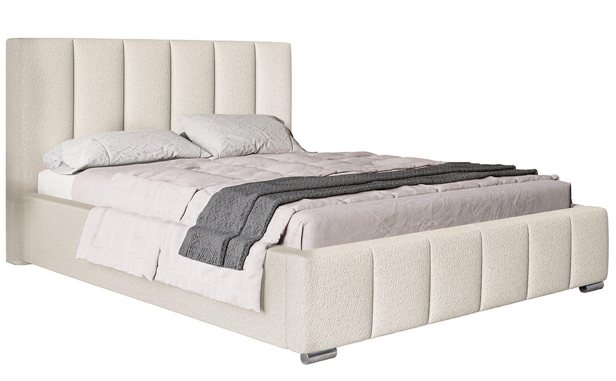 BETT Creme BEN 1 180x200 cm - Beige, Textil (180/200cm) - Sepro Meble