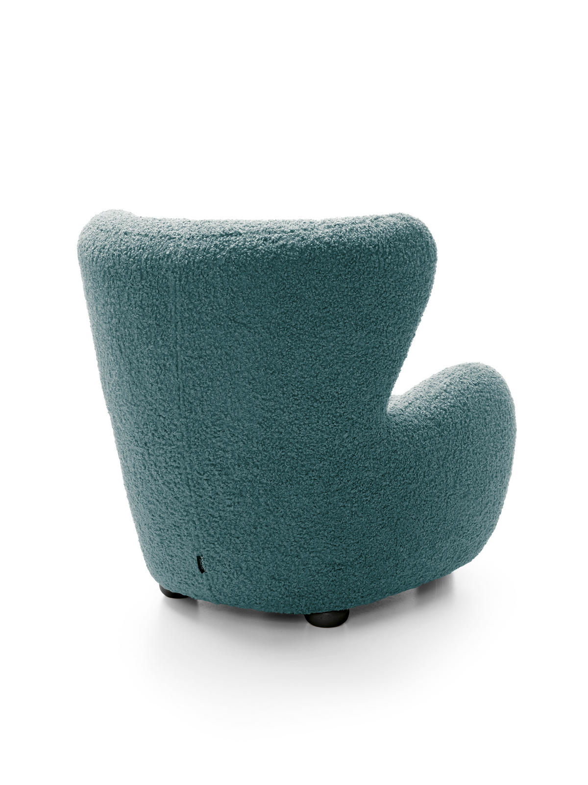 SESSEL MIST, Polstersessel Klassisch Loungesessel, Bucle-Stoff Blau - Blau, Holz/Holzwerkstoff (88/91/100cm) - MASSENO