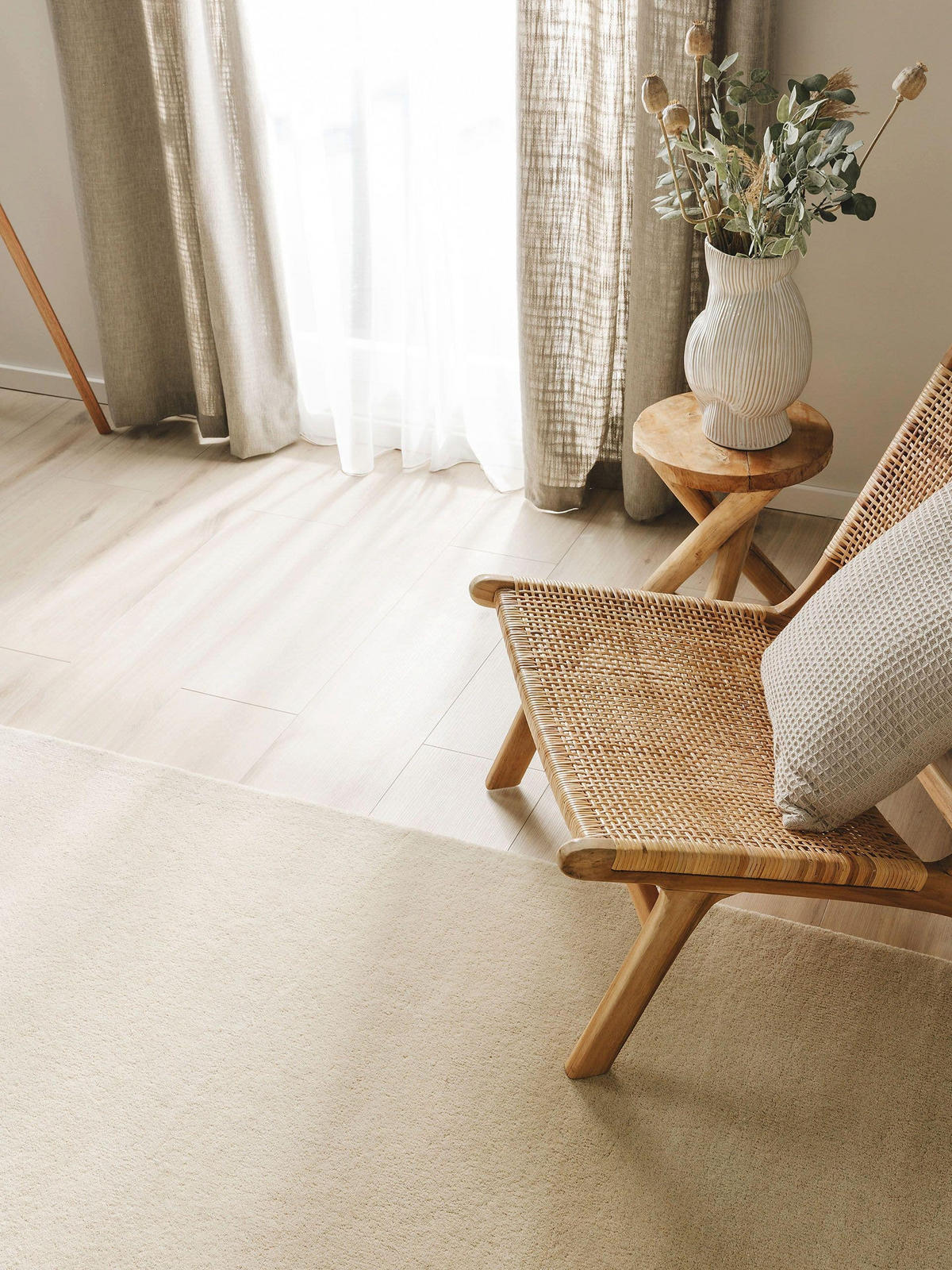 WOLLTEPPICH Bent Cream 120x170 cm - Creme, Textil (120/170cm) - benuta Nest