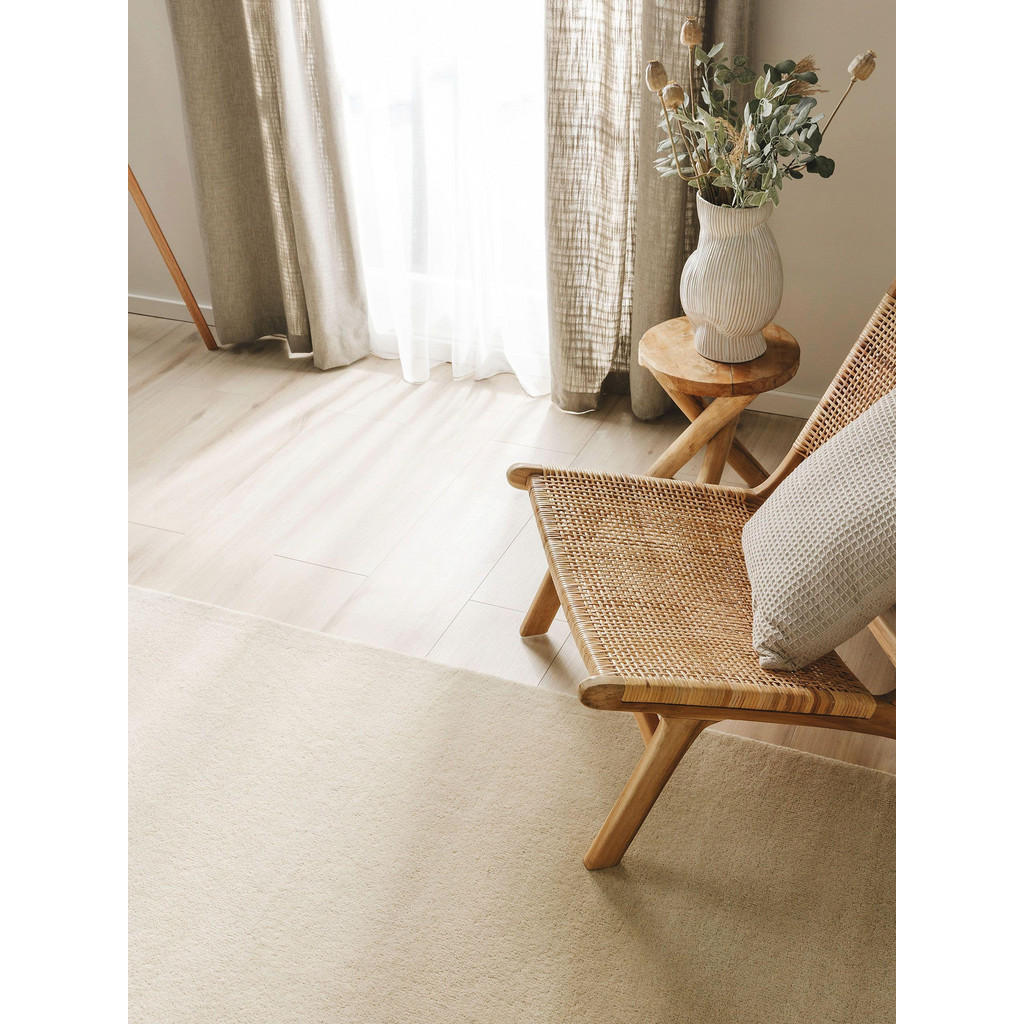 Thumbnail - benuta Nest Wollteppich, Creme, Textil, Beton Optik, Rechteckig, 120x170 cm, pflegeleicht, Teppiche & Böden, Teppiche, N...