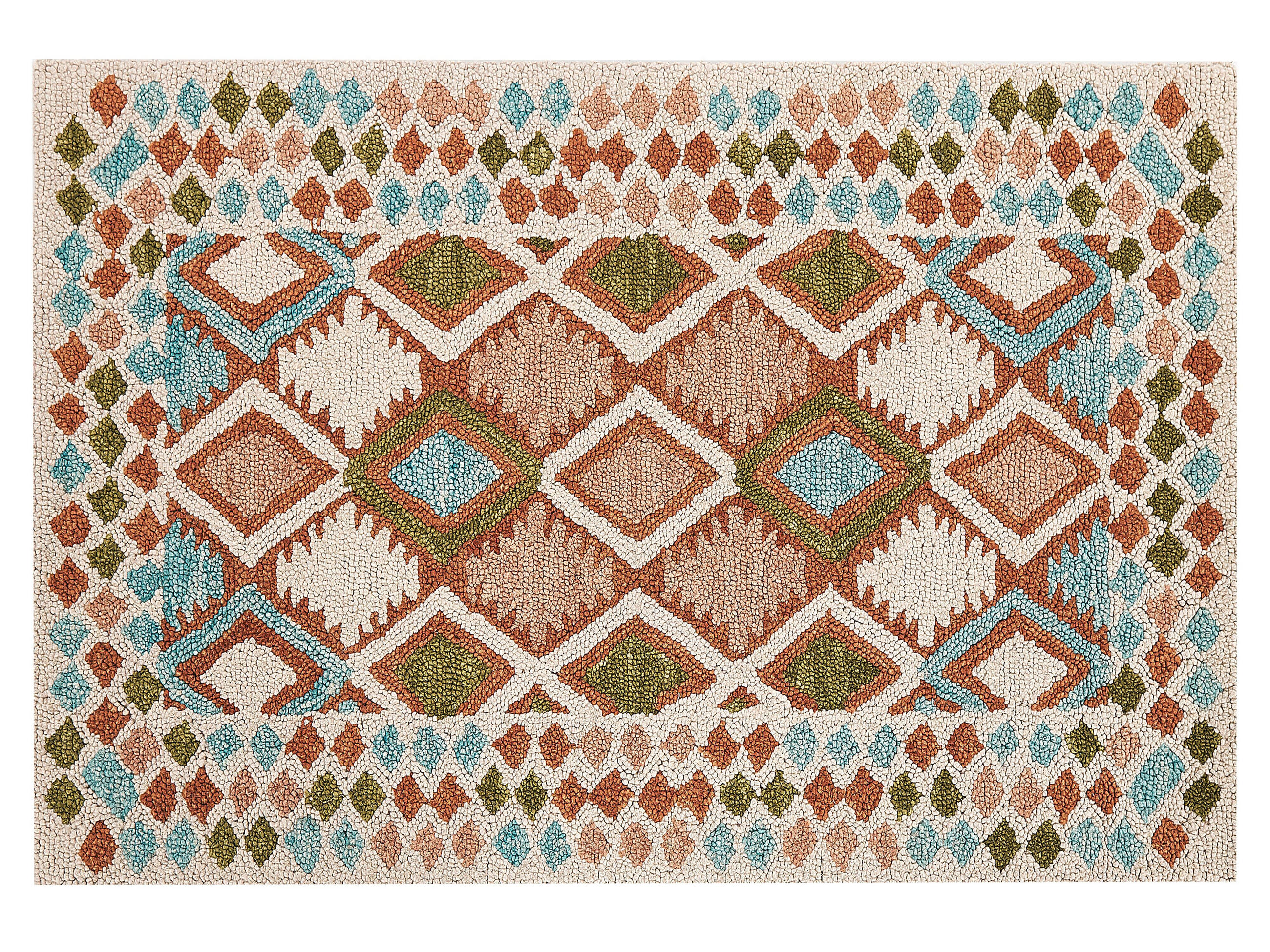 TEPPICH geflochten Ermenek 200/140 cm - Multicolor, Textil (140/200cm) - Beliani