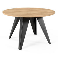 COUCHTISCH FARE Gold Craft Eiche / Schwarz 75 / 75 / 50cm - Eiche Bianco/Schwarz, Holz/Holzwerkstoff (75/75/50cm) - Feldmann-Wohnen