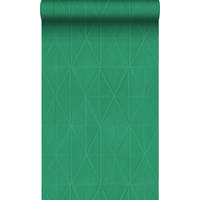 TAPETE grafische Form 53 cm x 10.05 m - Grün, Papier (53/1000cm) - Origin Wallcoverings
