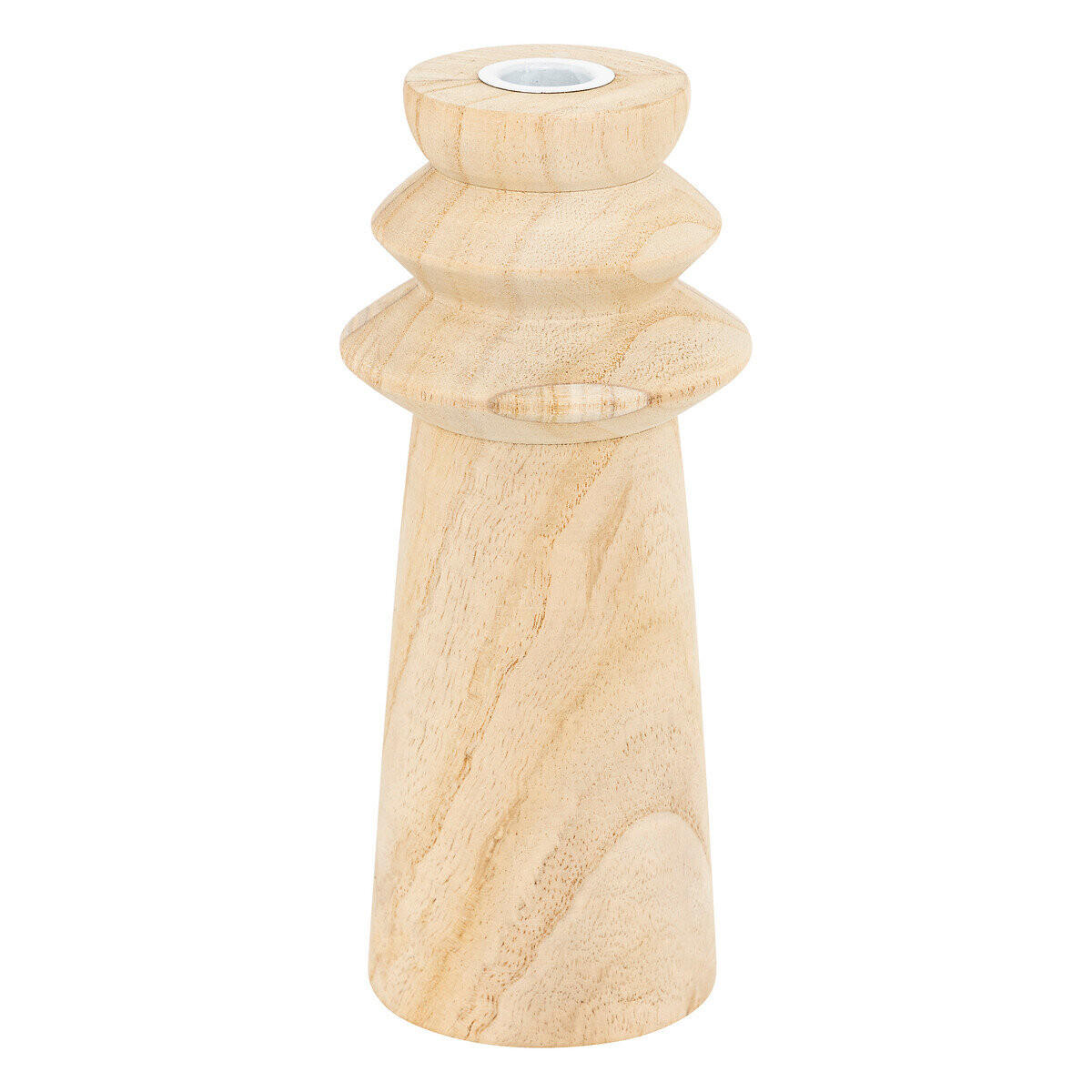 KERZENSTÄNDER Holz Uma 2er-Set - Beige, Holz (10.5/23.5/10.5cm) - Atmosphera Createur d´interieur