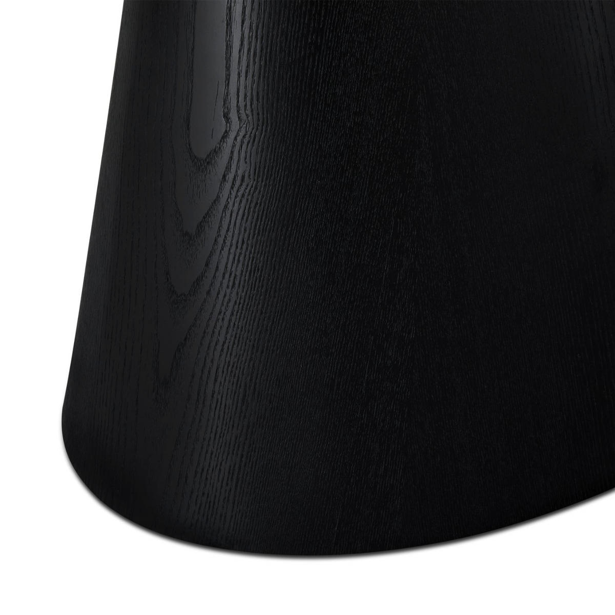 ESSTISCH 90/160/76 Schwarz oval - Schwarz, Holz (90/160/76cm) - Furnhouse