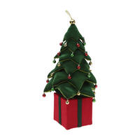 WEIHNACHTSBAUM Plüsch LED-Dekoration 115 cm - Grün, Textil (46/115/46cm) - Home Styling Collection