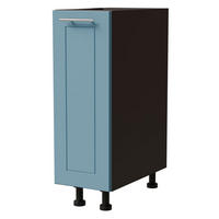 UNTERSCHRANK Bari D1D/20 Lava / RAL 5024 pastellblau 20 / 50 / 82cm - Blau/Dunkelgrau, Holz/Holzwerkstoff (20/82/50cm) - Feldmann-Wohnen