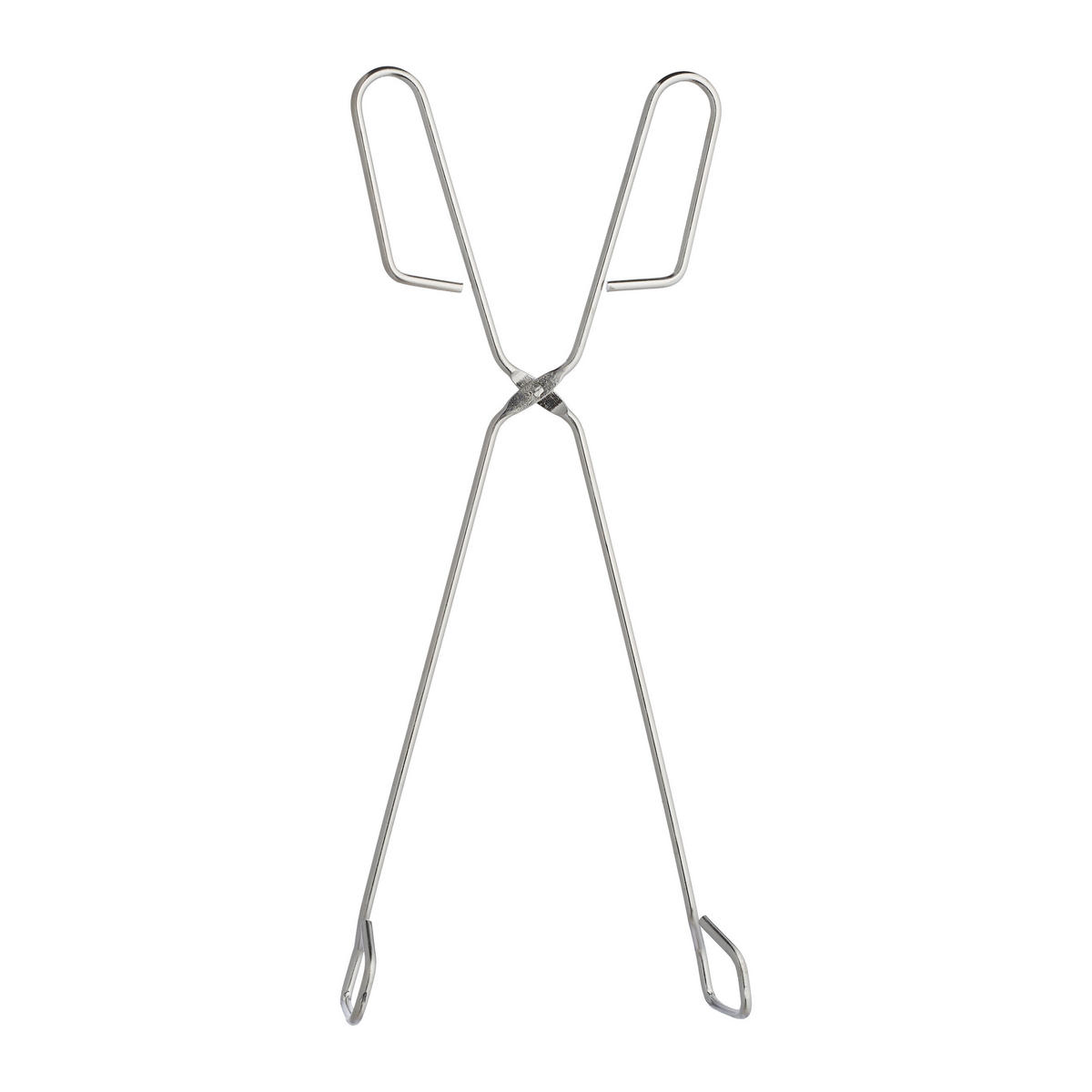 3-TLG.GRILLZANGEN-SET - Silberfarben, Metall (4.5cm) - Relaxdays