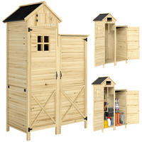 GERÄTESCHUPPEN DE-17619 Naturholz - Naturfarben, Holz (106/167/57cm) - ComfortXL