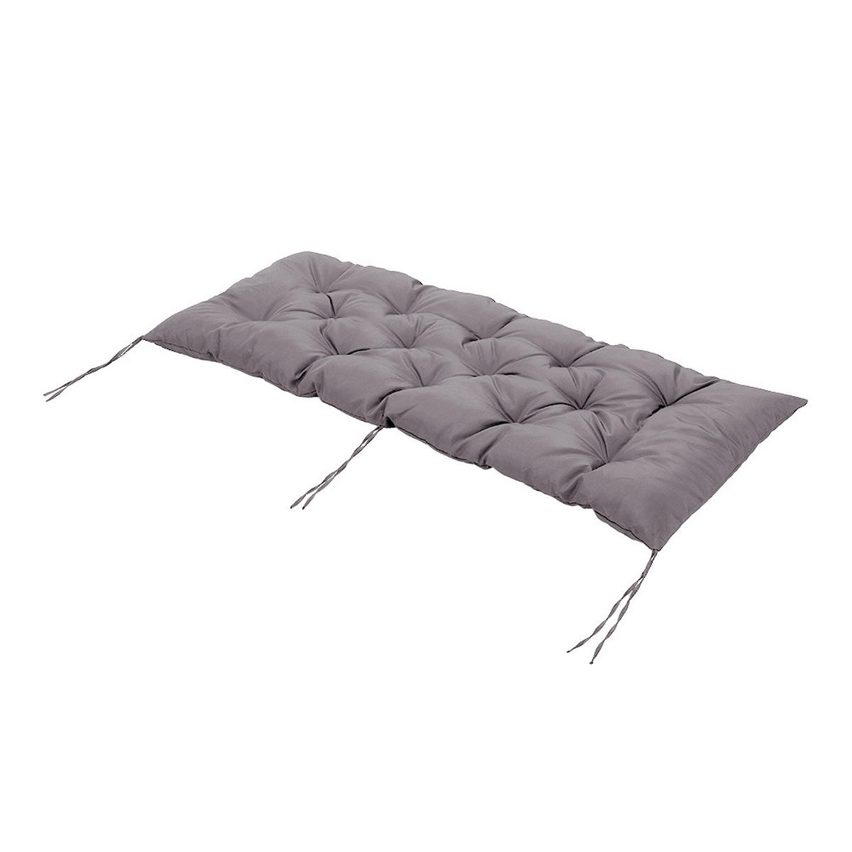 SITZKISSEN für Gartenbänke aus Polyester PP-Baumwolle in Dunkelgrau Leicht und tragbar 120 cm B x 50 cm T - Dunkelgrau, Textil (50/120cm) - Livingandhome