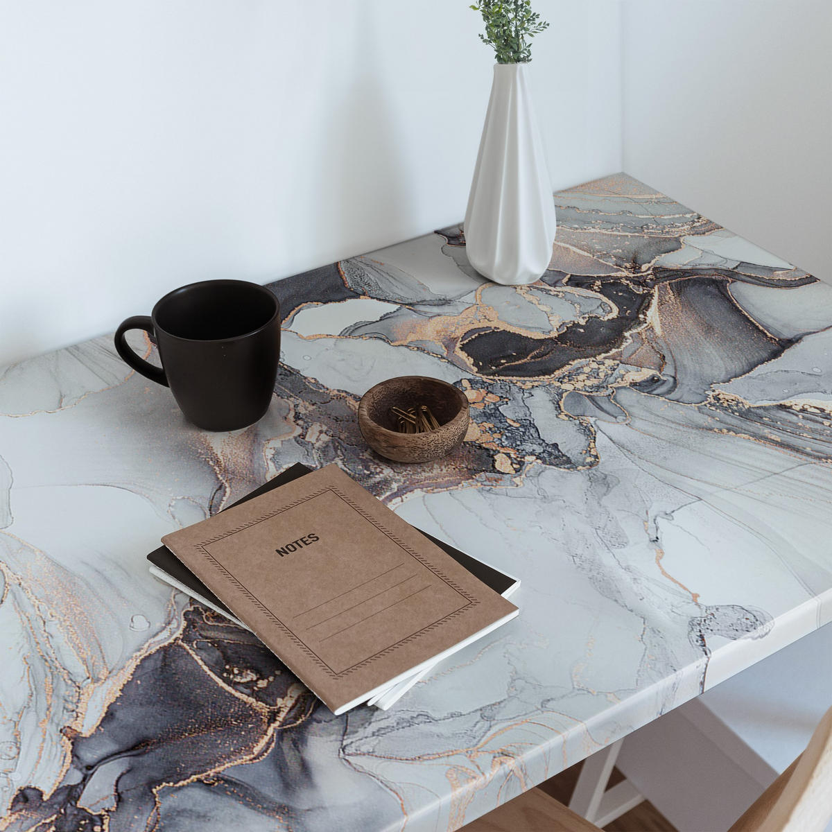 MÖBLAUFKLEBER 100x50 cm grau - Petrol, Kunststoff (100/50/0.1cm) - Wallfluent