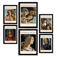 POSTER Set Mit 6 Sandro Boticelli 2 Sammlung A3 & A4 Rahmenlos - Klar, Papier (29/3cm) - Nacnic