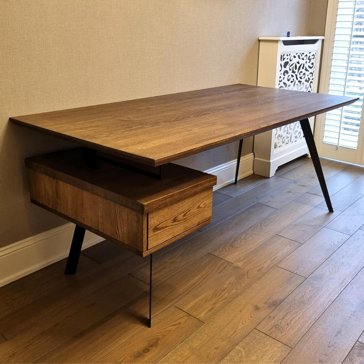 SCHREIBTISCH mit einer Schublade VITA 4 - Eichefarben, Holz (80/150/75cm) - Rawood Furniture