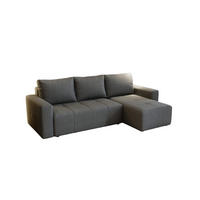 ECKSOFA Noha In Now Or Never - Dunkelgrau, Holzwerkstoff/Textil (231/142cm) - Fun Möbel
