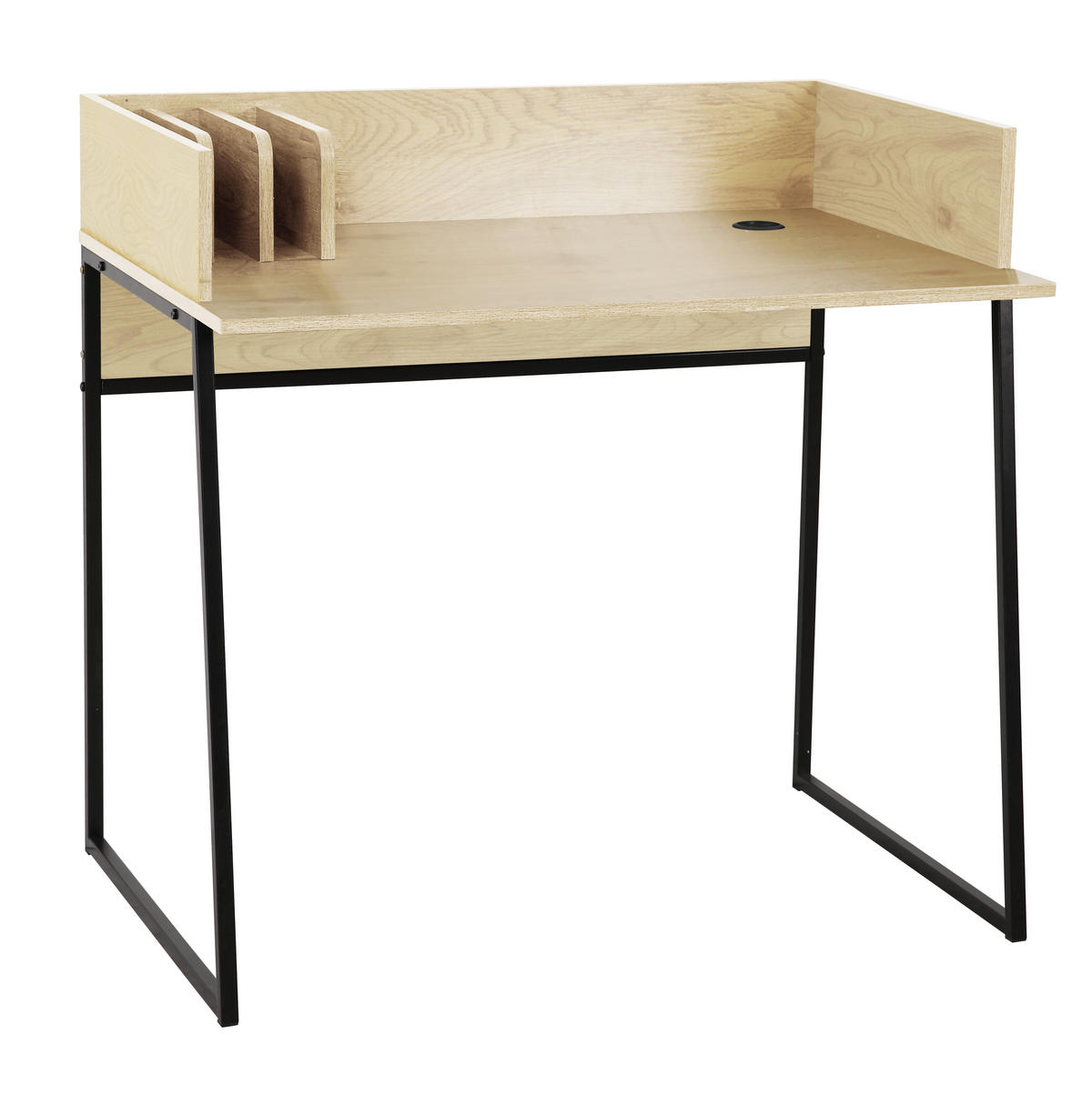SCHREIBTISCH Rechteckig Beige 90 x 48 x 88 (cm) - Beige, Metall (90/88/48cm) - Nordlys