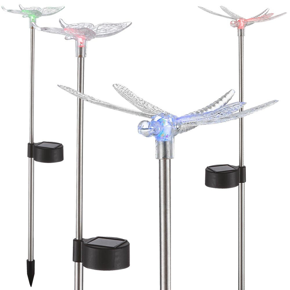 LED AUSSENLEUCHTE Klar Schmetterling - Klar, Metall (6/7/42cm) - Globo Lighting