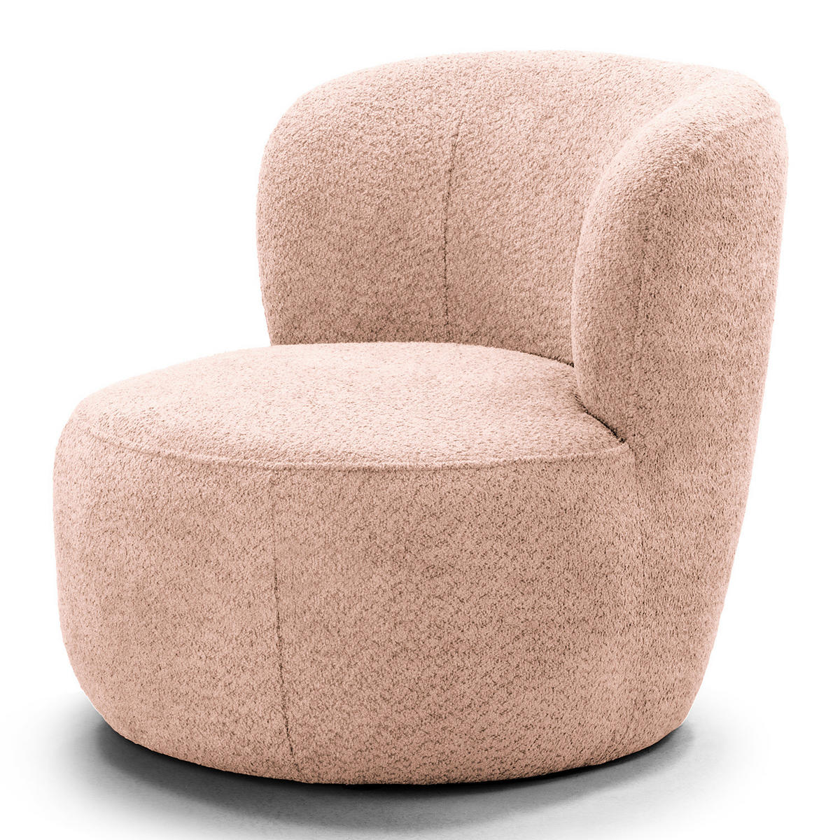 SESSEL - Mauve/Schwarz, Kunststoff/Textil (78/75/84cm) - home24