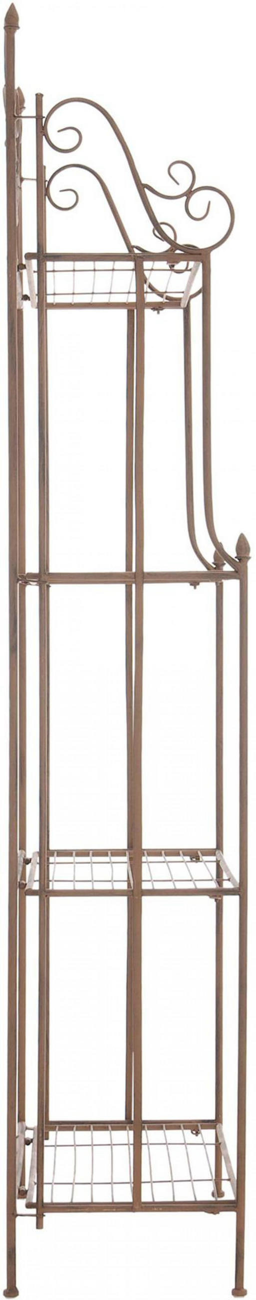 STANDREGAL Metall Antik Braun - Braun, Metall (66/175/32cm) - CLP