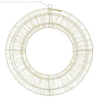 WEIHNACHT Ring - Weiß, Metall (38/38/38cm) - ECD-Germany