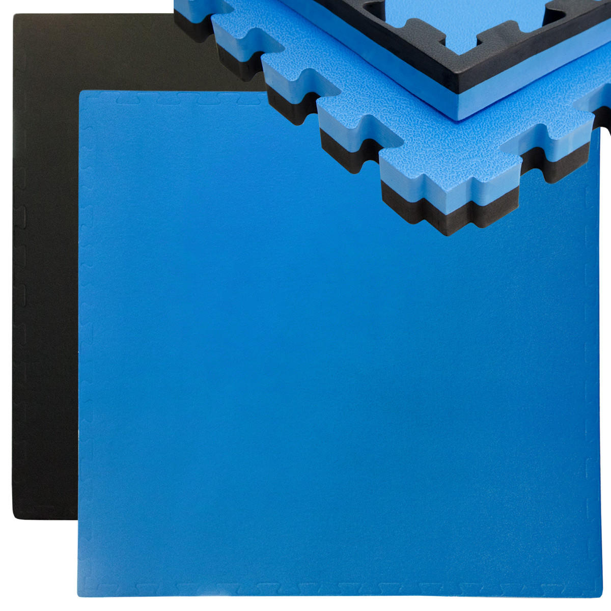 PUZZLEMATTE 90x90x4 cm, Blau - Blau, Kunststoff (90/90cm) - eyepower