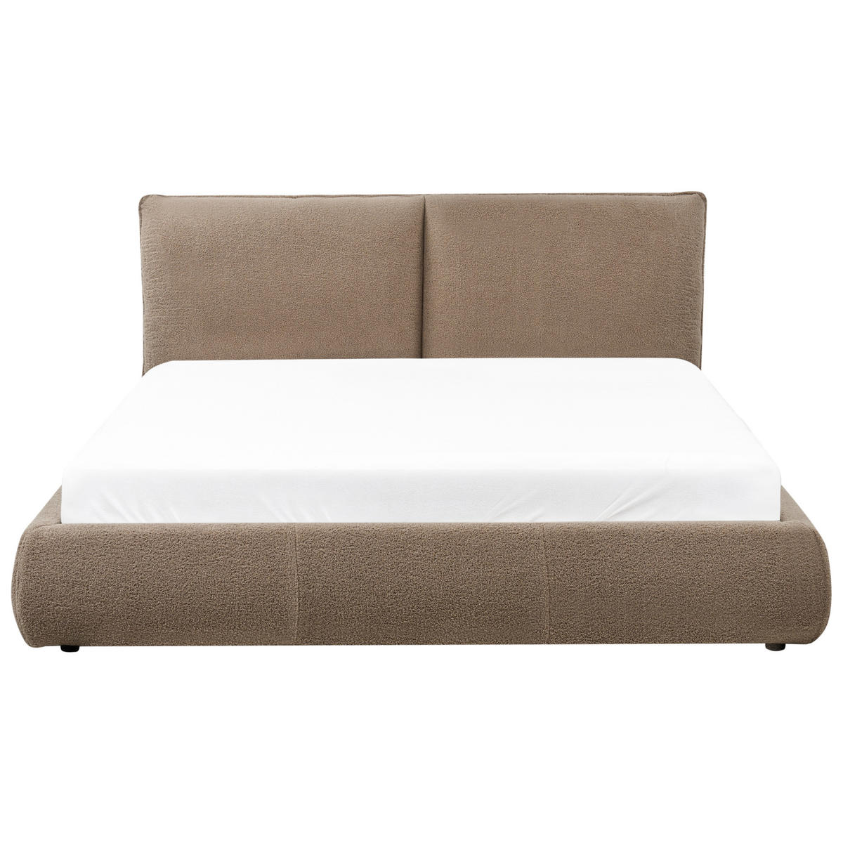 POLSTERBETT mit Lattenrost 160x200 cm Beige Vinay - Taupe, Textil (160/200cm) - Beliani