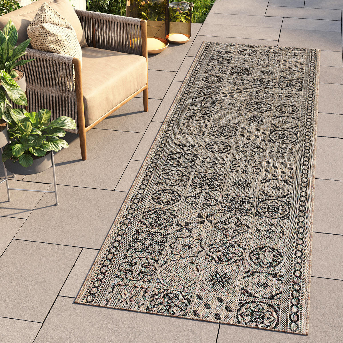 LÄUFER MELISSA Braun Orientalisch 100/300 cm - Braun, Textil (100/300cm) - Tapiso