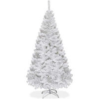WEIHNACHTSBAUM mit Metallständer 150cm Weiß - Weiß, Metall (150cm) - COSTWAY