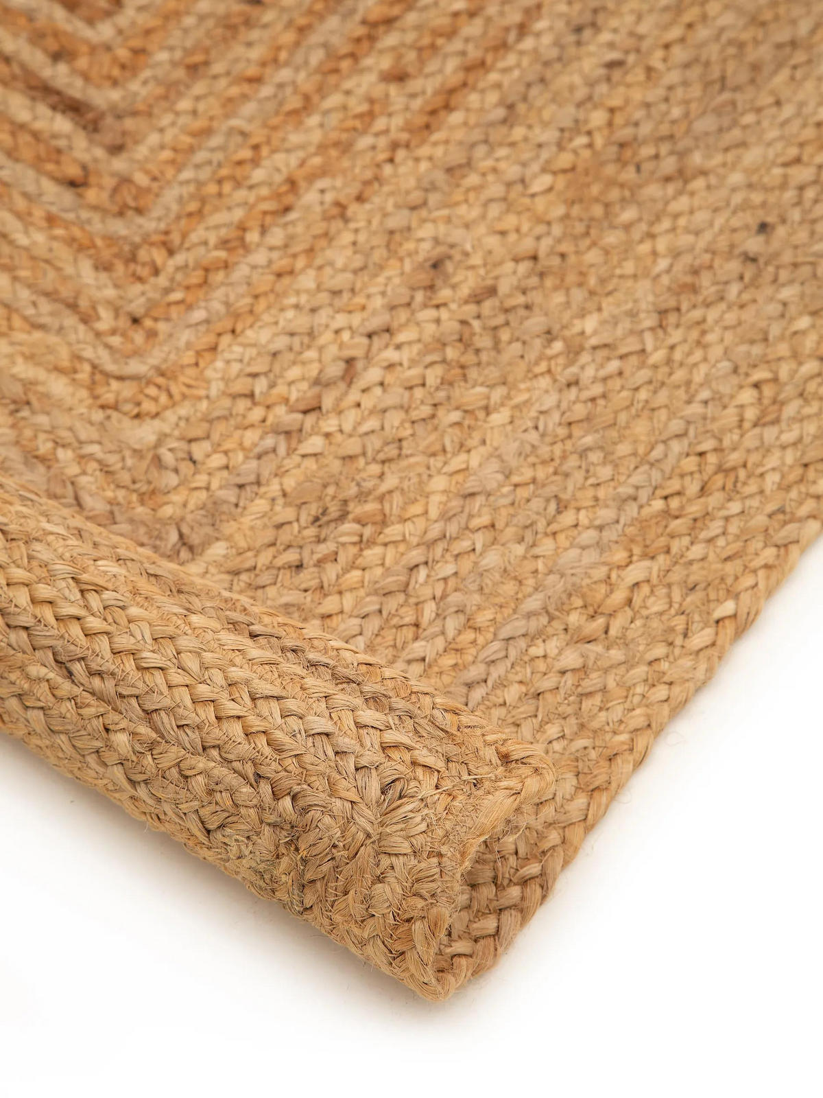 JUTENA preproga Jutta svetlo rjava 70x200 cm - svetlo rjava, tekstil/naravni materiali (70/200cm) - benuta Pure