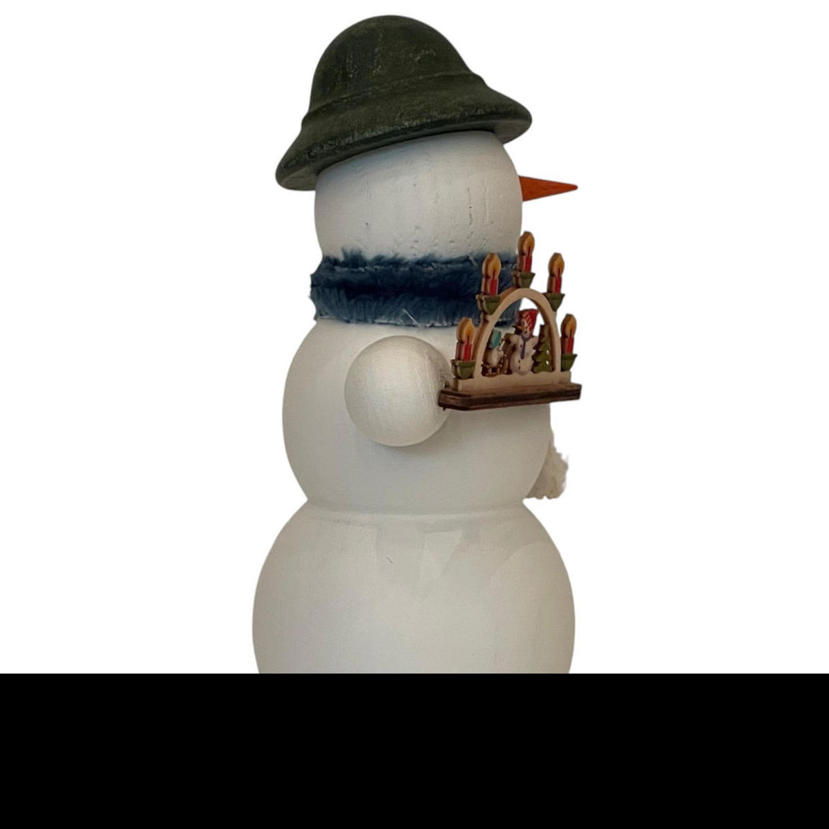 RAUCHFIGUR Schneemann Schwibbogen 13 cm - Multicolor, Holz (6/13/10cm)
