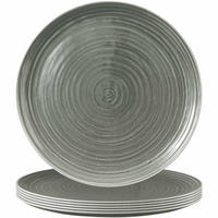 PIZZATELLER Terra Perlgrau ø 31,5 cm 6er Set - Grau, Keramik (31.5cm) - Seltmann Weiden