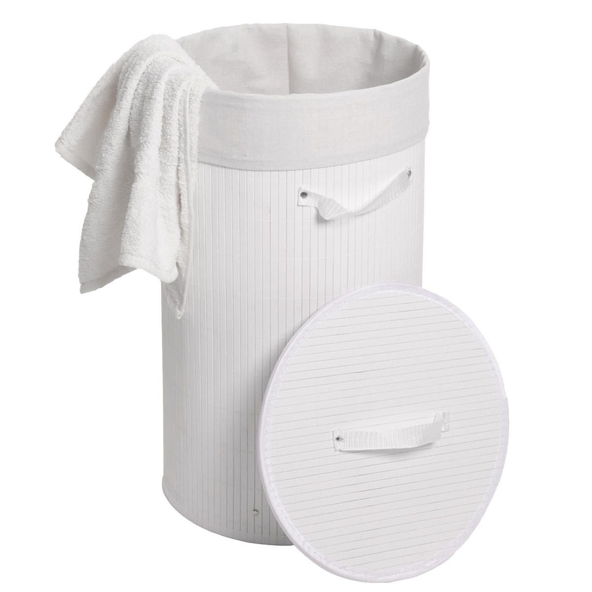 KOŠ NA PRÁDLO Bílý, krémově bílý - bílá/krémová, dřevo (35/59/35cm) - MCW