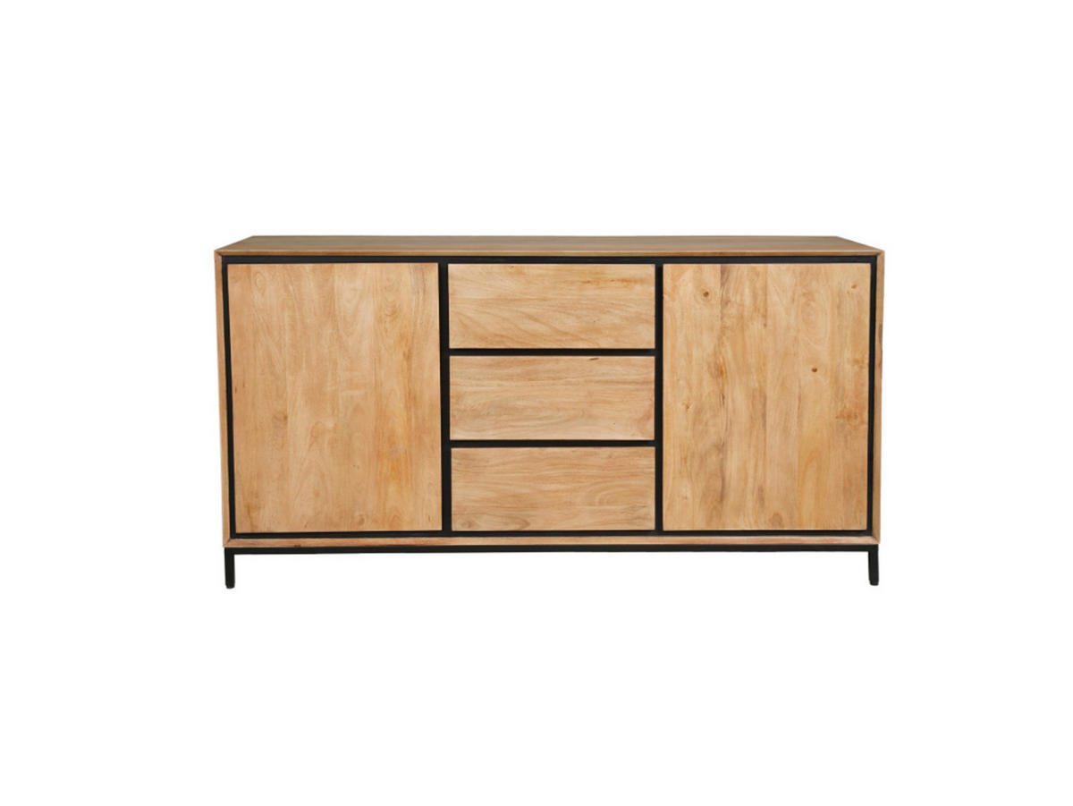 SIDEBOARD Hardwood Mangoholz 160 cm / 45 cm Natur - Naturfarben, Holz (160/85/45cm) - Villa Möbel