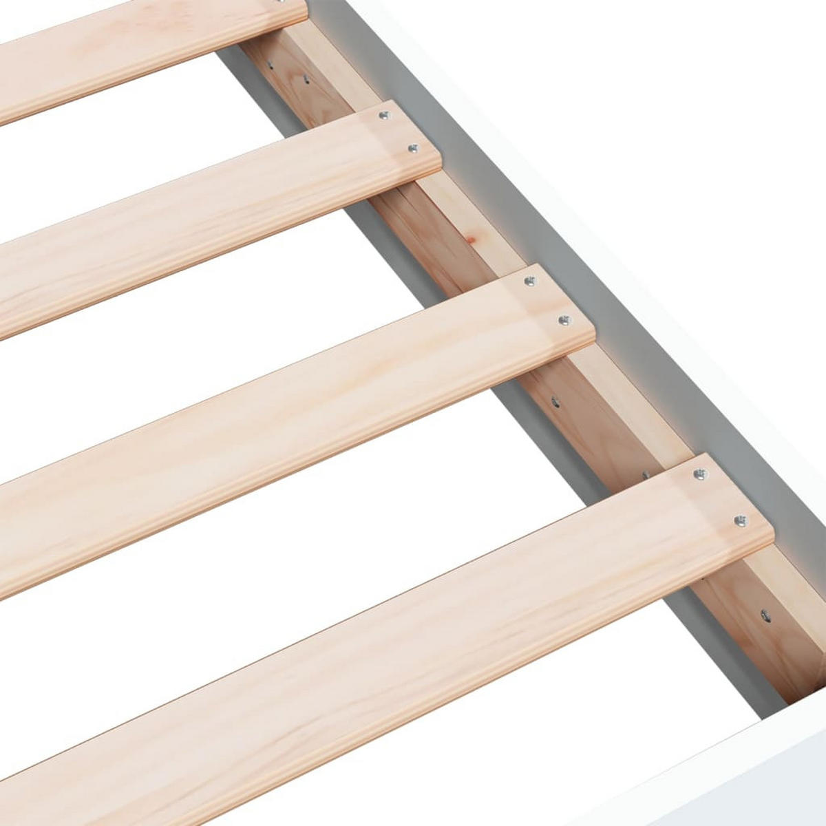 BETTGESTELL Weiss 140/200 Cm Holzwerkstoff - Weiß, Holzwerkstoff (140/200cm) - vidaXL