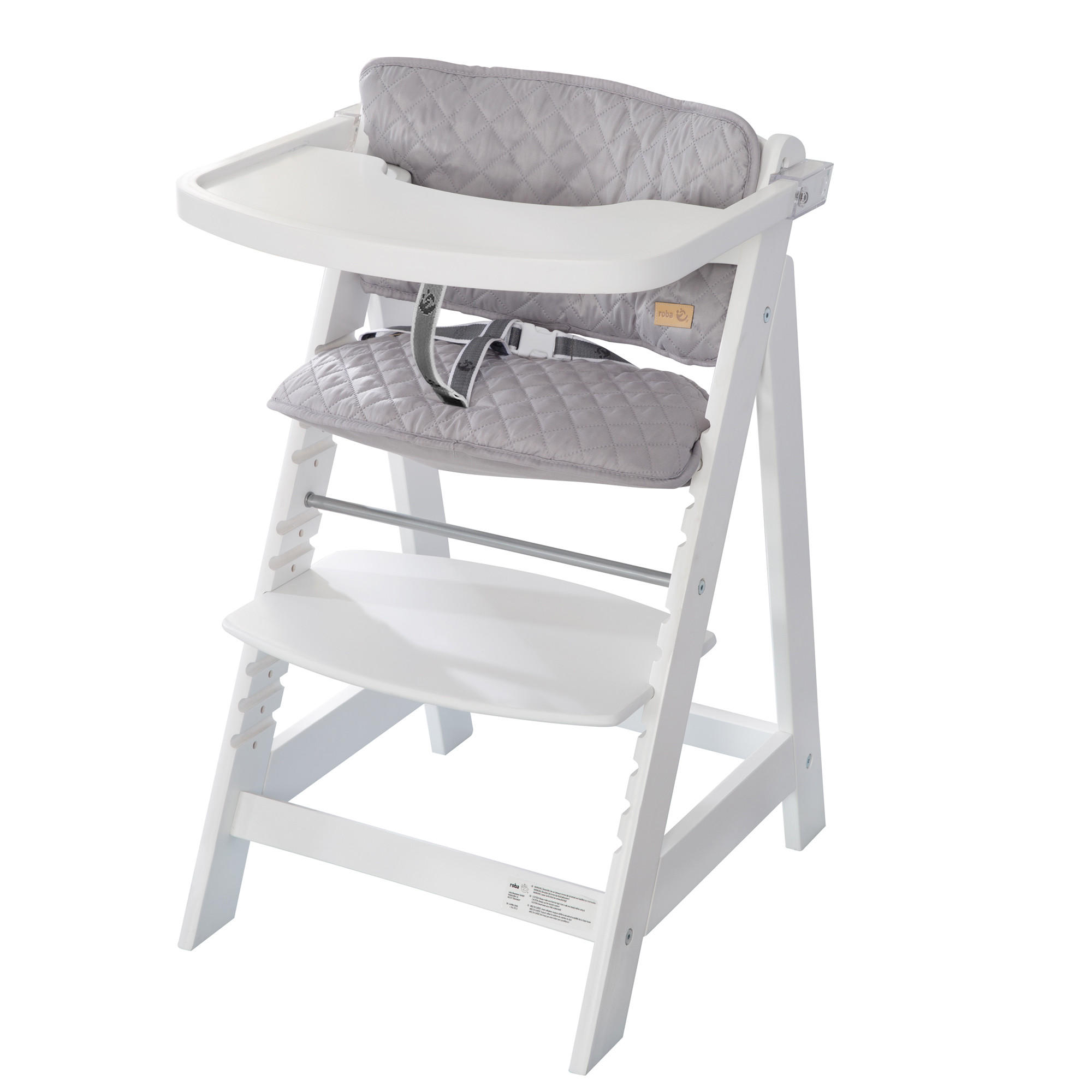 KINDERHOCHSTUHL - Sit Up Fun - weiß - Weiß, Holzwerkstoff (50/80/54cm) - Roba