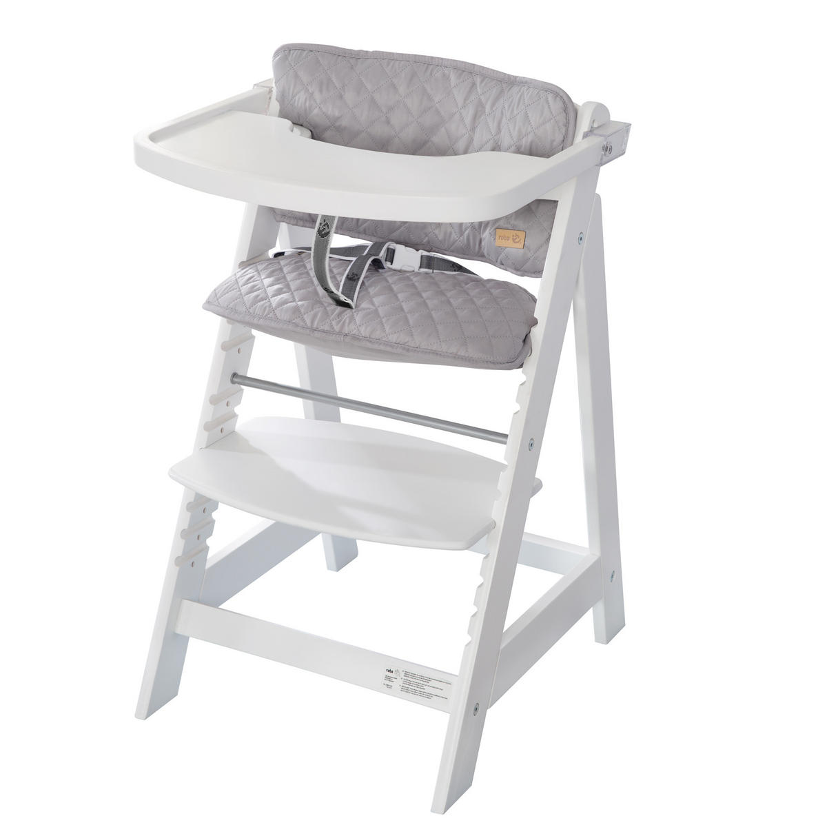 KINDERHOCHSTUHL - Sit Up Fun - weiß - Weiß, Holzwerkstoff (50/80/54cm) - Roba