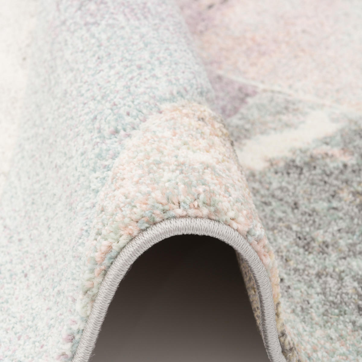 DESIGNER TEPPICH MAUI PASTELL MARMOR OPTIK TREND - Grau, Textil (80/150cm) - Pergamon