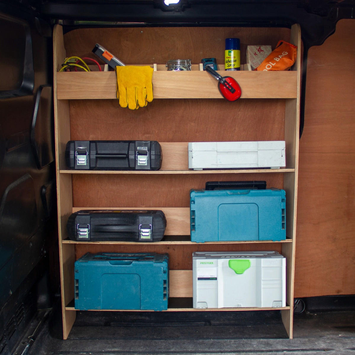 FAHRZEUGEINRICHTUNG Ford Transit Custom Werkzeugkasten - Braun, Holzwerkstoff (102/136/30cm) - Monstershop