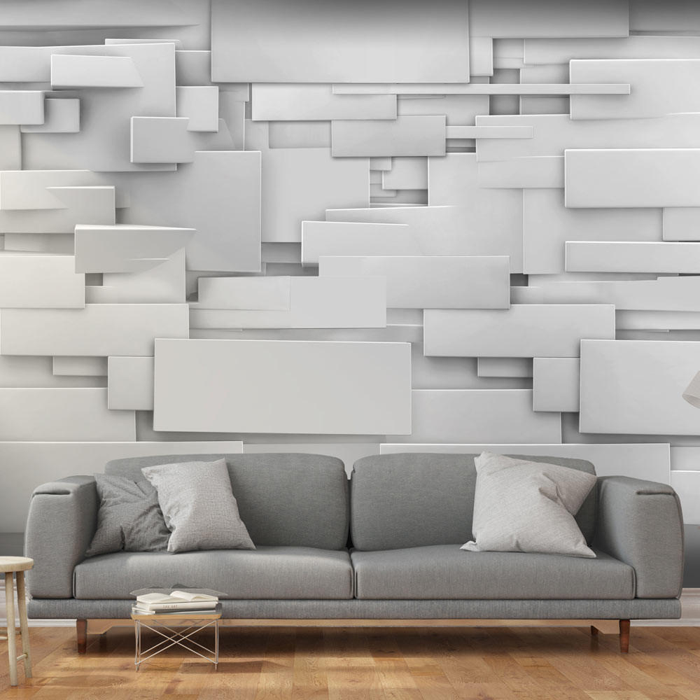 SELBSTKLEBENDE FOTOTAPETE Grau 98/70 cm - Schwarz/Grau, Kunststoff/Textil (98/1cm) - KUNSTLOFT